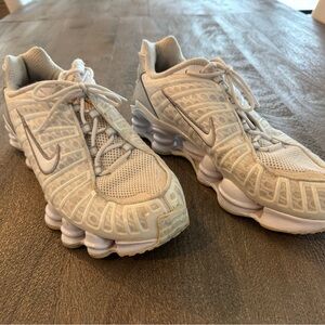 Nike White Shox Athletic Sneakers